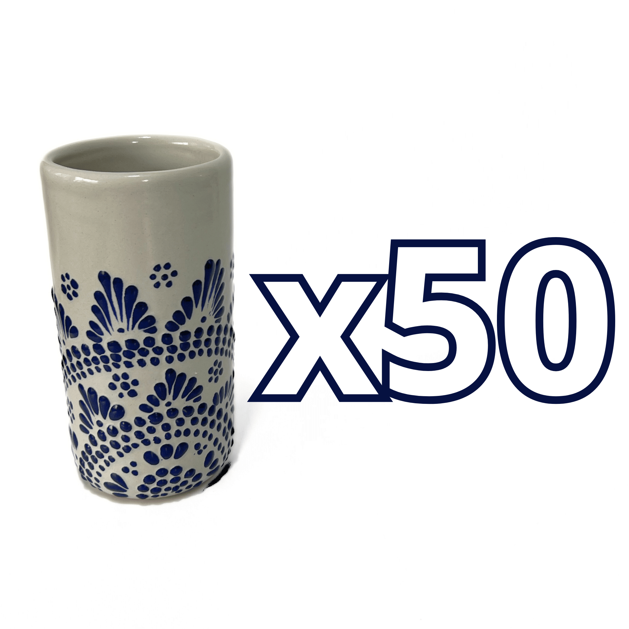 VASOS PARA JARRA FONDO TRADICIONAL CENEFA MANDALA AZUL COBALTO