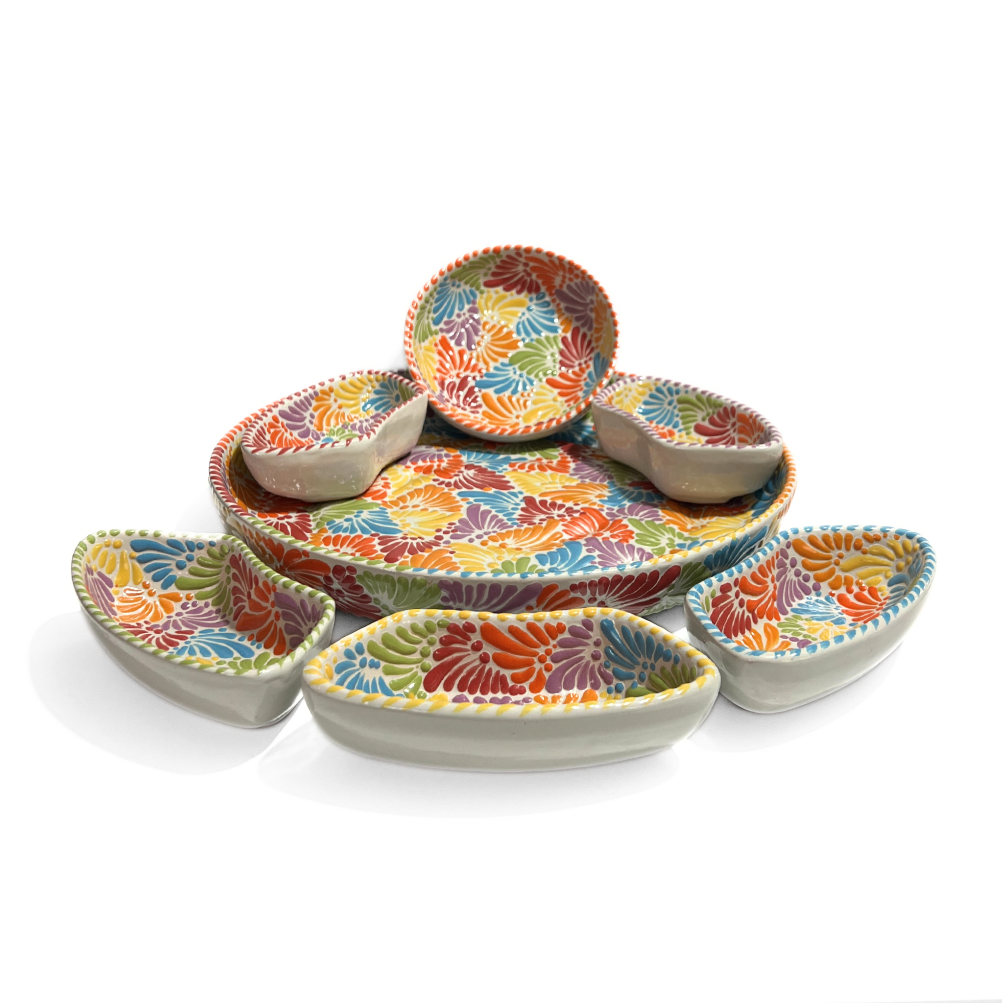 BOTONERO REDONDO GRANDE DE 7 PIEZAS FONDO TRADICIONAL MIK MULTICOLOR