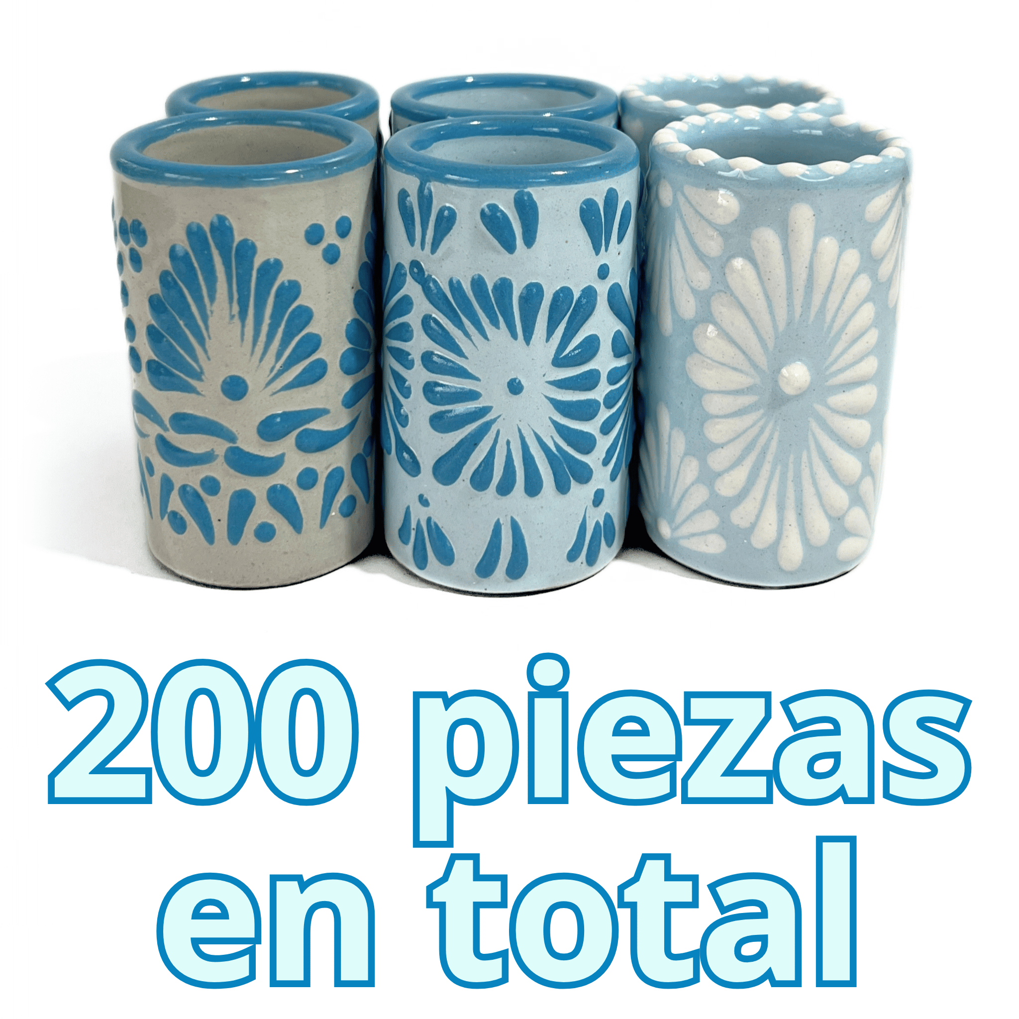 SET TEQUILERO AZUL TURQUESA