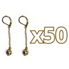ARETES CADENITA ESFERA FONDO TRADICIONAL DESTELLOS DE ORO