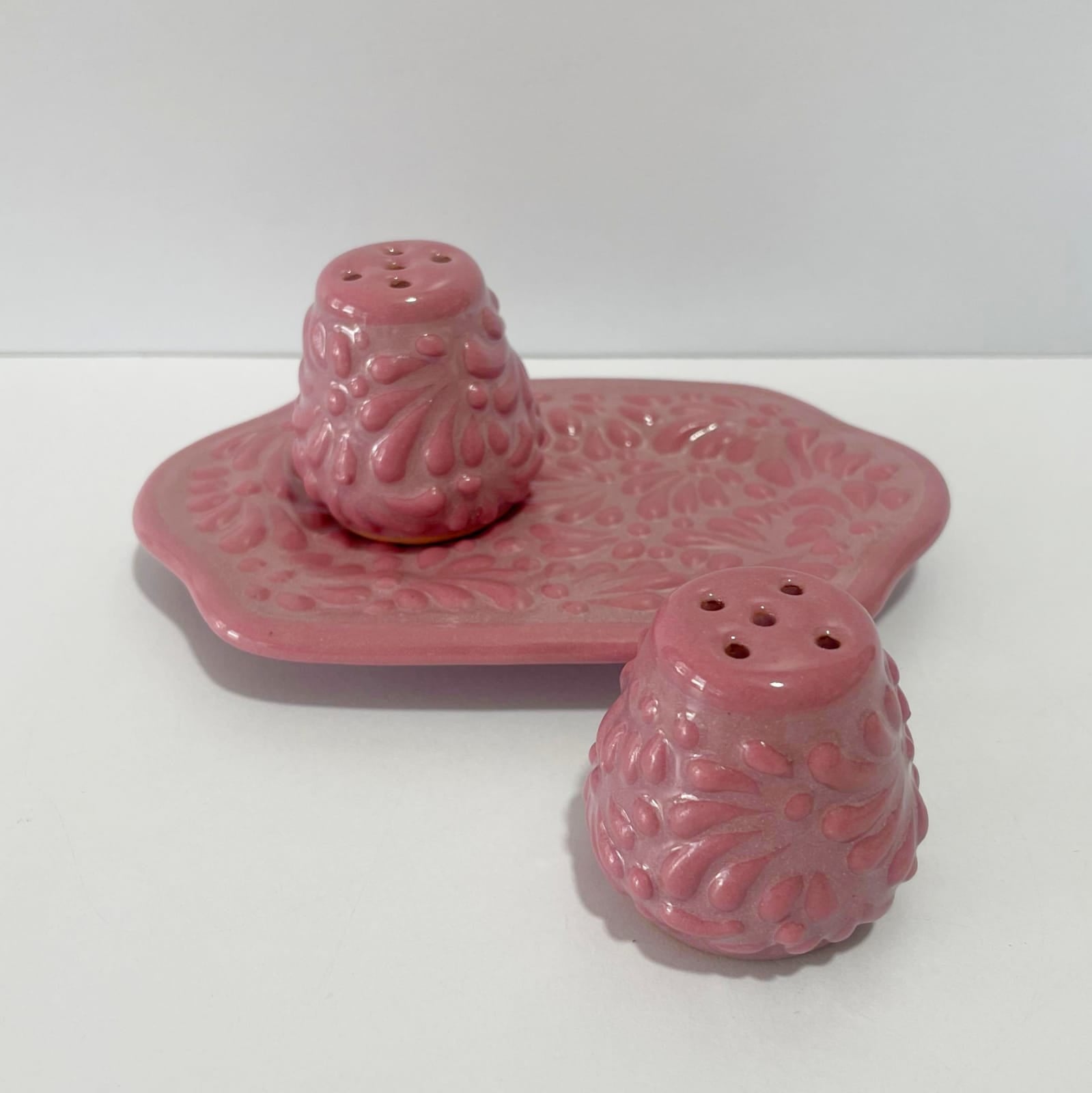 SET SALERO 3 PIEZAS FONDO ROSA MIK ROSA
