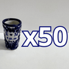 TEQUILERO PERSONALIZADO FONDO TRADICIONAL MIK AZUL COBALTO INICIALES CON CORAZON Y FECHA