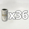 TEQUILERO PERSONALIZADO FONDO TRADICIONAL CENEFA BLANCO INICIALES ORO