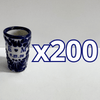 TEQUILERO PERSONALIZADO FONDO TRADICIONAL MIK AZUL COBALTO INICIALES CON CORAZON Y FECHA