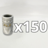 TEQUILERO PERSONALIZADO FONDO TRADICIONAL CENEFA BLANCO INICIALES ORO