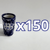 TEQUILERO PERSONALIZADO FONDO TRADICIONAL MIK AZUL COBALTO INICIALES CON CORAZON Y FECHA