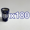 TEQUILERO PERSONALIZADO FONDO TRADICIONAL MIK AZUL COBALTO INICIALES CON CORAZON Y FECHA