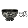 BASE FLORAL CALAVERA BLANCO Y NEGRO