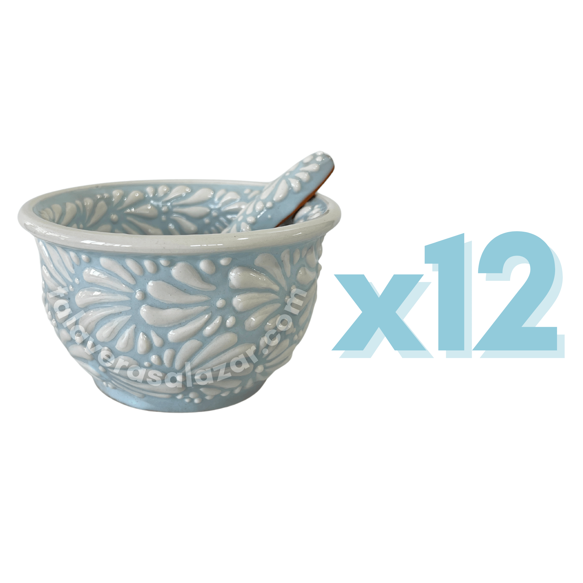 SALSERA FONDO BABY BLUE MIK BLANCO