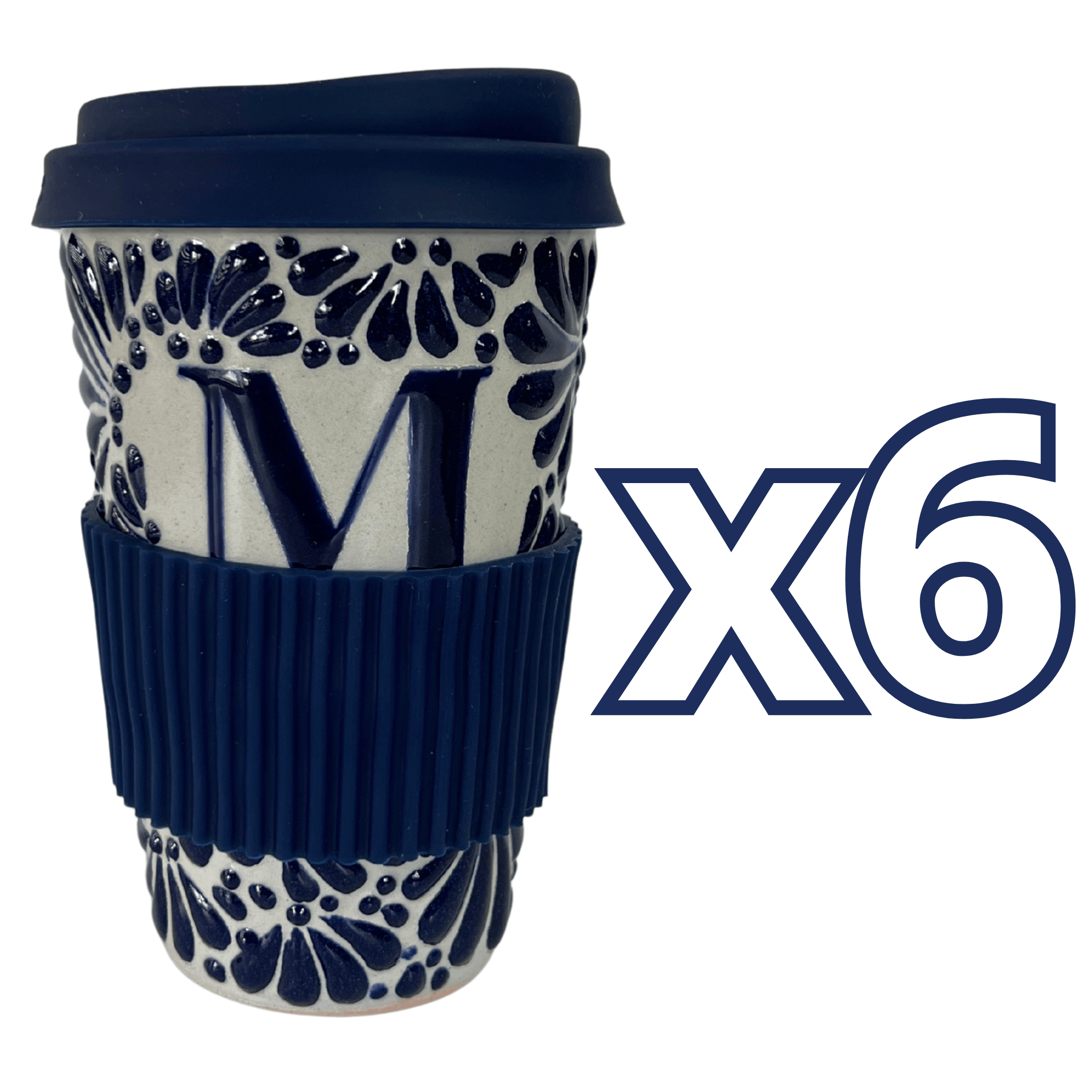 TERMO 15 CM SIN ASA FONDO TRADICIONAL MIK AZUL COBALTO INICIAL PERSONALIZADO