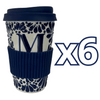 TERMO 15 CM SIN ASA FONDO TRADICIONAL MIK AZUL COBALTO INICIAL PERSONALIZADO