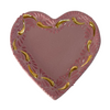 SET 3 PIEZAS TAZA FORMA CORAZON CHOCO GRANDE DESTELLOS DE ORO ROSA CENEFA MIK ROSA