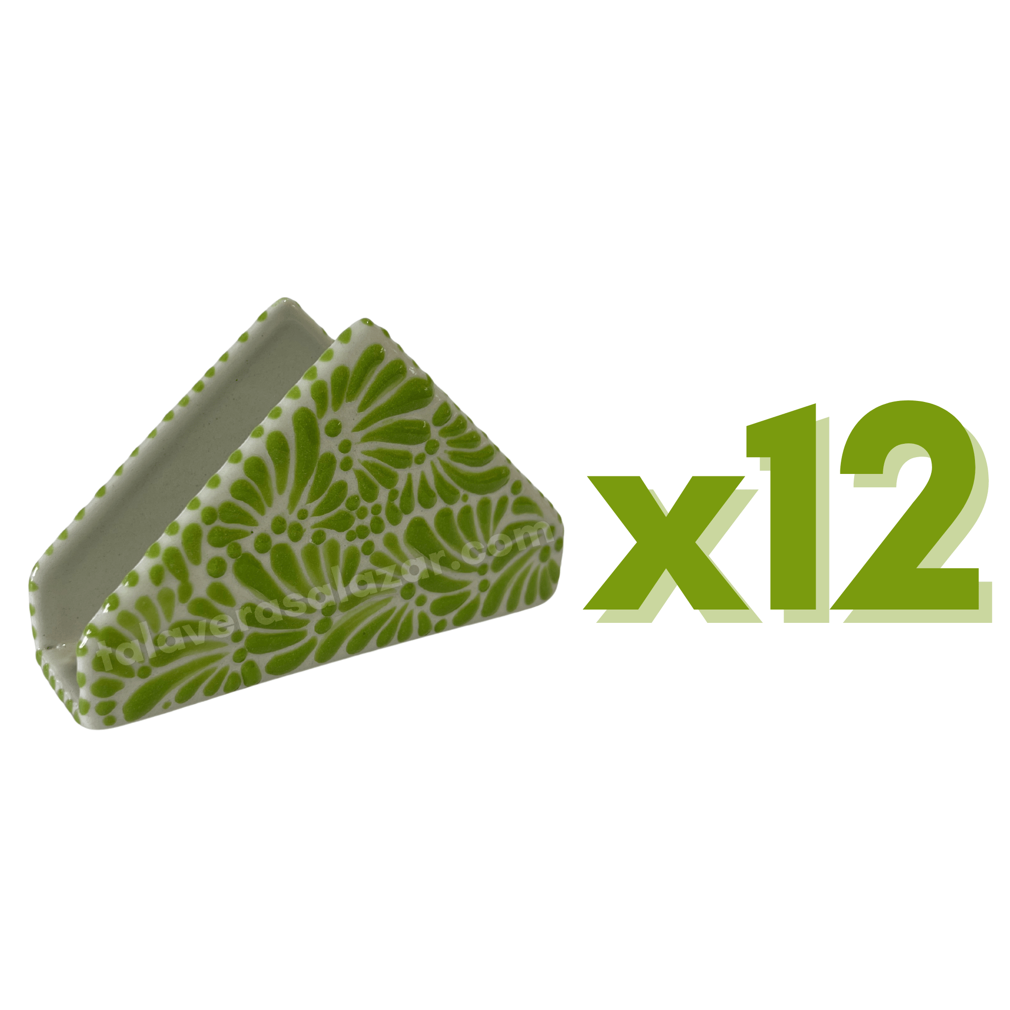 SERVILLETERO FONDO TRADICIONAL MIK VERDE LIMON