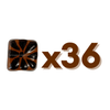 CUADRO PLANO 1.5 CM FONDO CAFE DECORADO CAFE CHOCOLATE