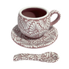SET 3 PIEZAS CHOCOLATERA GRANDE FONDO ROSA MIK BLANCO