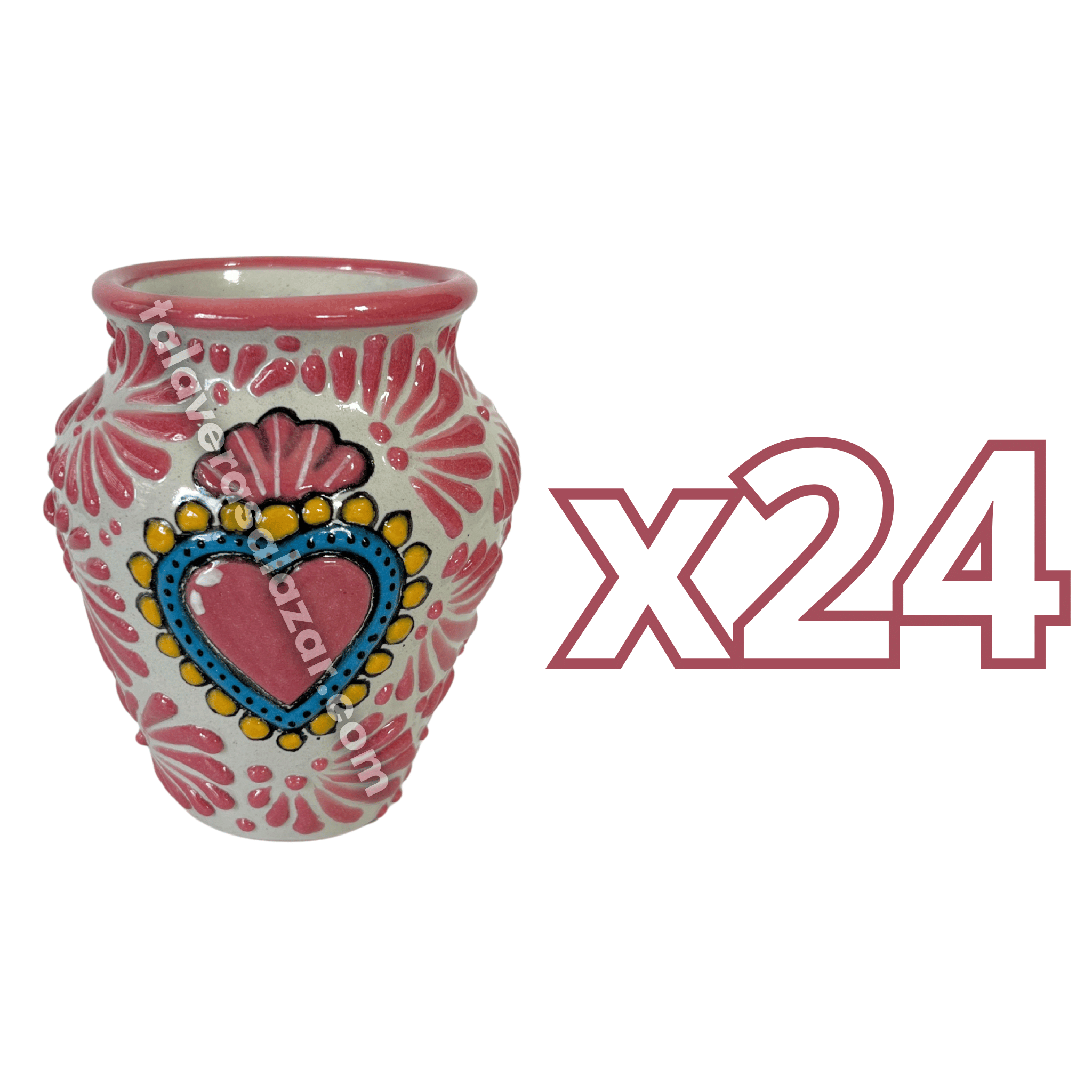 CANTARITO NO PERSONALIZADO FONDO TRADICIONAL MIK ROSA SAGRADO CORAZON ROSA