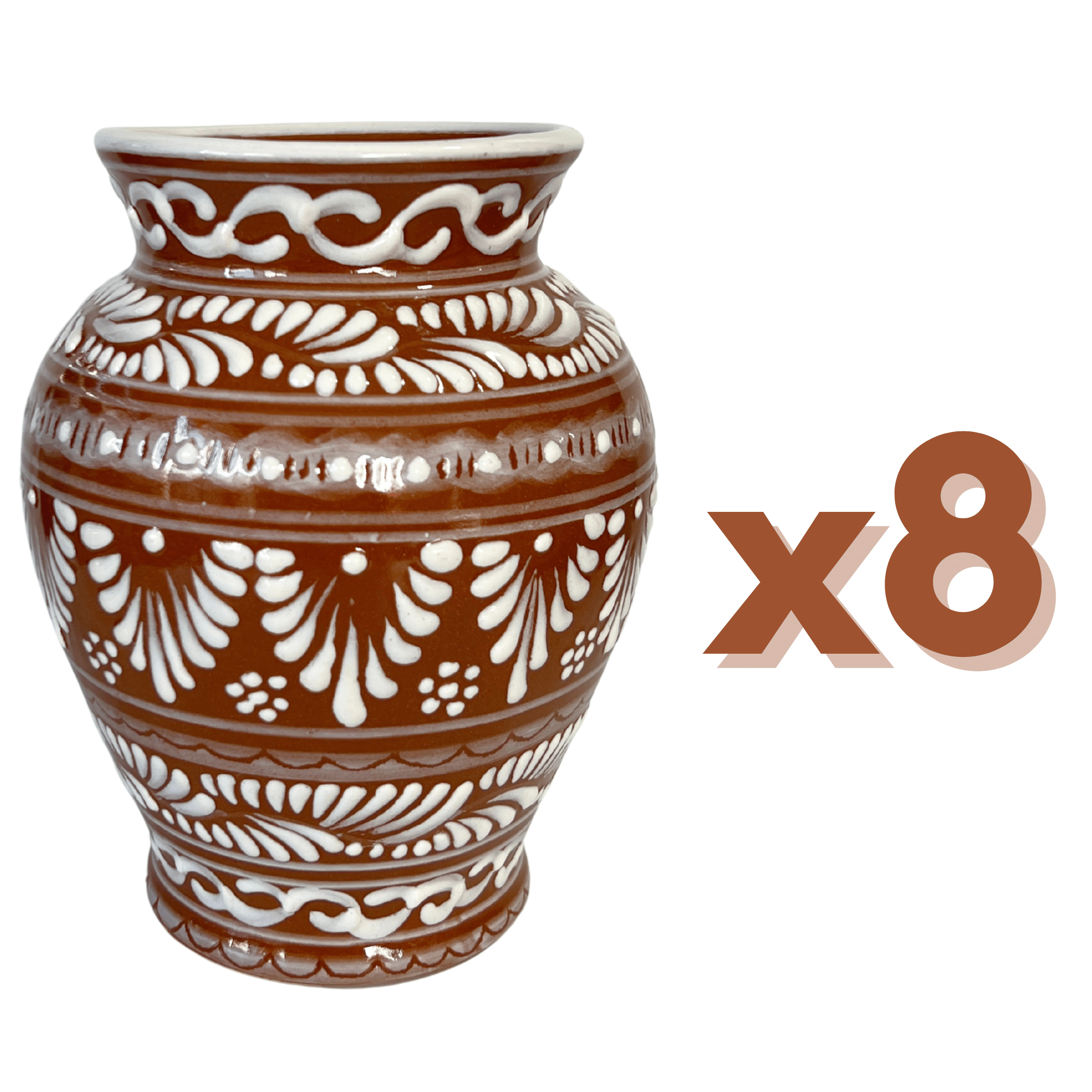 FLORERO JARRON FONDO CAFE CENEFA BLANCO