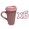 TERMO CON ASA 15 CM FONDO ROSA MIK ROSA