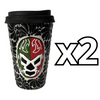 TERMO 15 CM SIN ASA FONDO TRADICIONAL MIK NEGRO LUCHADOR TRICOLOR