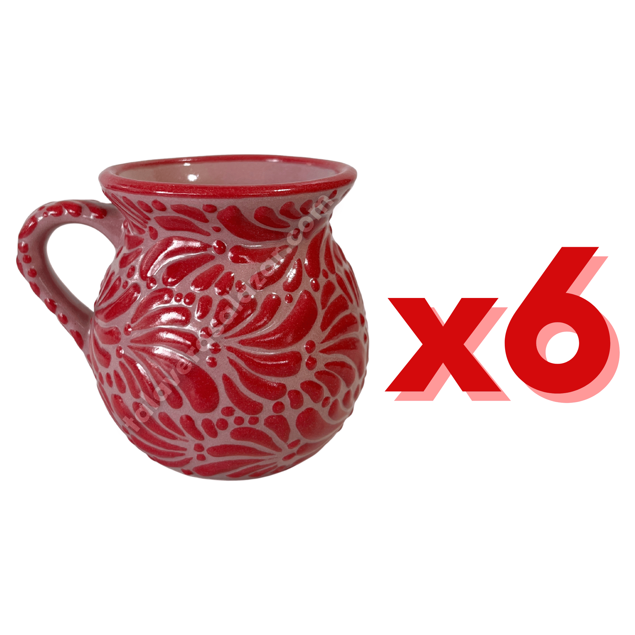 JARRO FONDO ROSA MIK ROJO