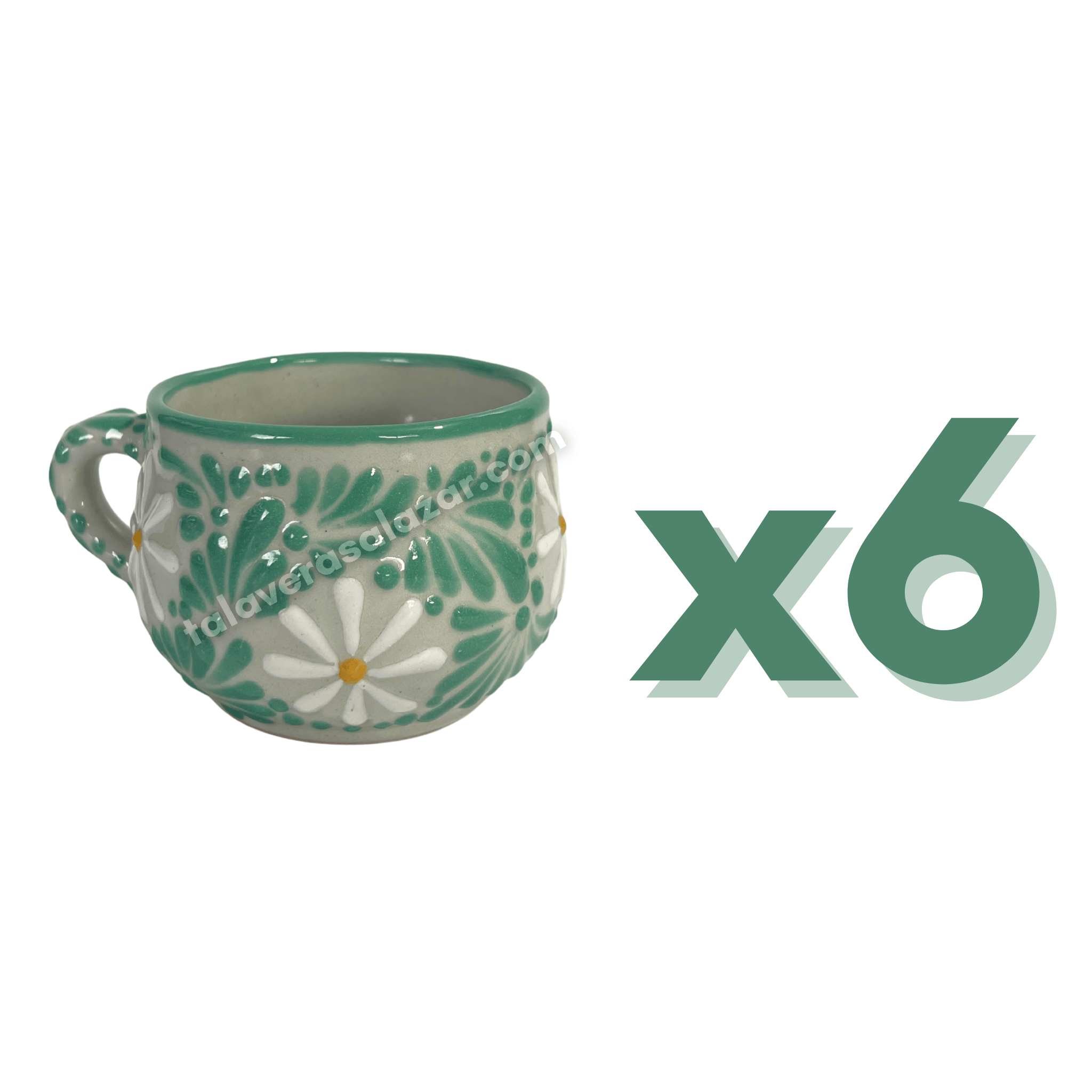 TAZA CHOCOLATERA MEDIANA FONDO TRADICIONAL MIK MENTA MARGARITAS