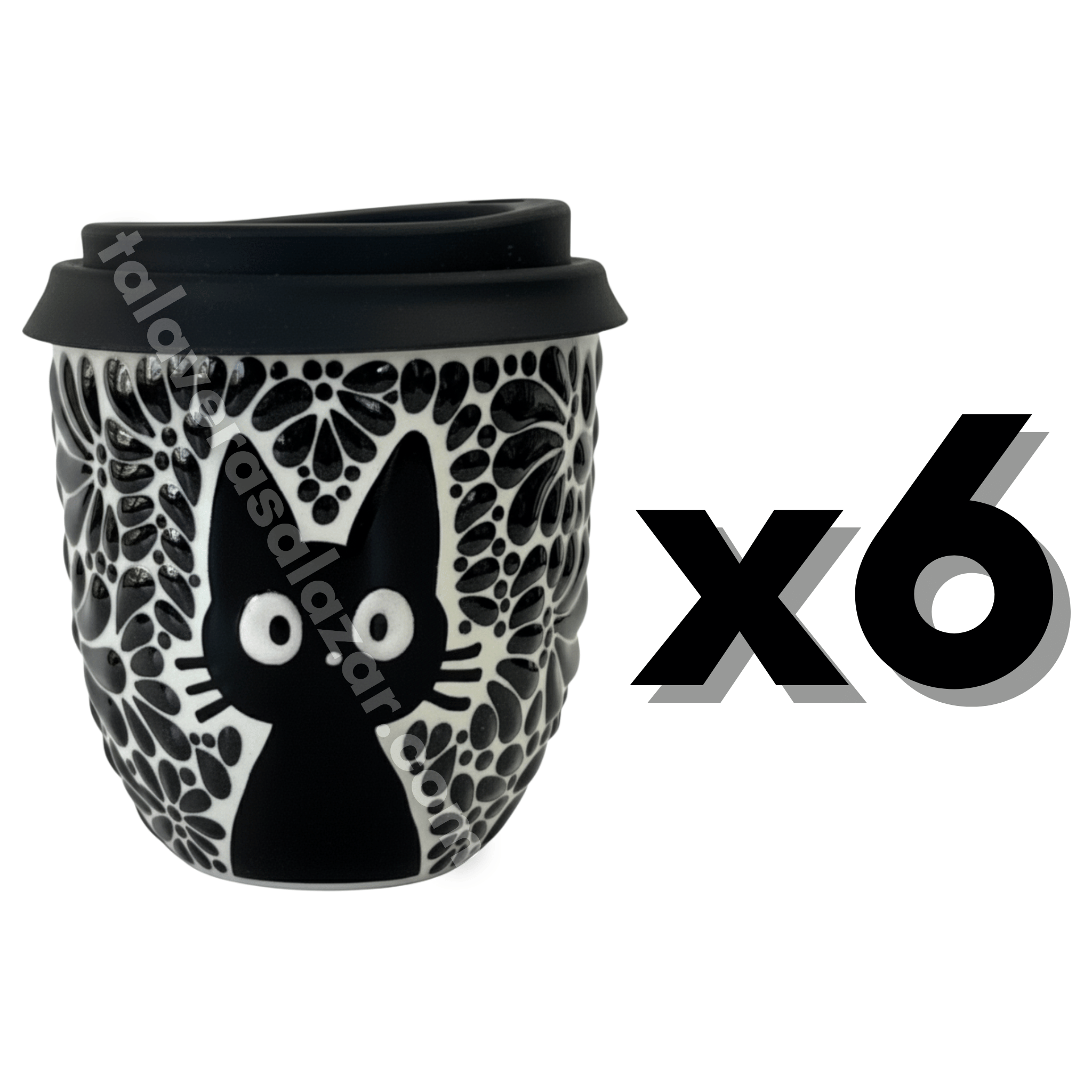 TERMO BOLITA FONDO TRADICIONAL MIK NEGRO GATO NEGRO