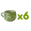 TAZA CHOCOLATERA MEDIANA FONDO TRADICIONAL MIK VERDE LIMON