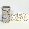 VASOS PARA JARRA FONDO TRADICIONAL MIK BLANCO DESTELLOS DE ORO