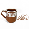 TAZA RECTA ESTANDAR FONDO CAFE CENEFA MIK BLANCO
