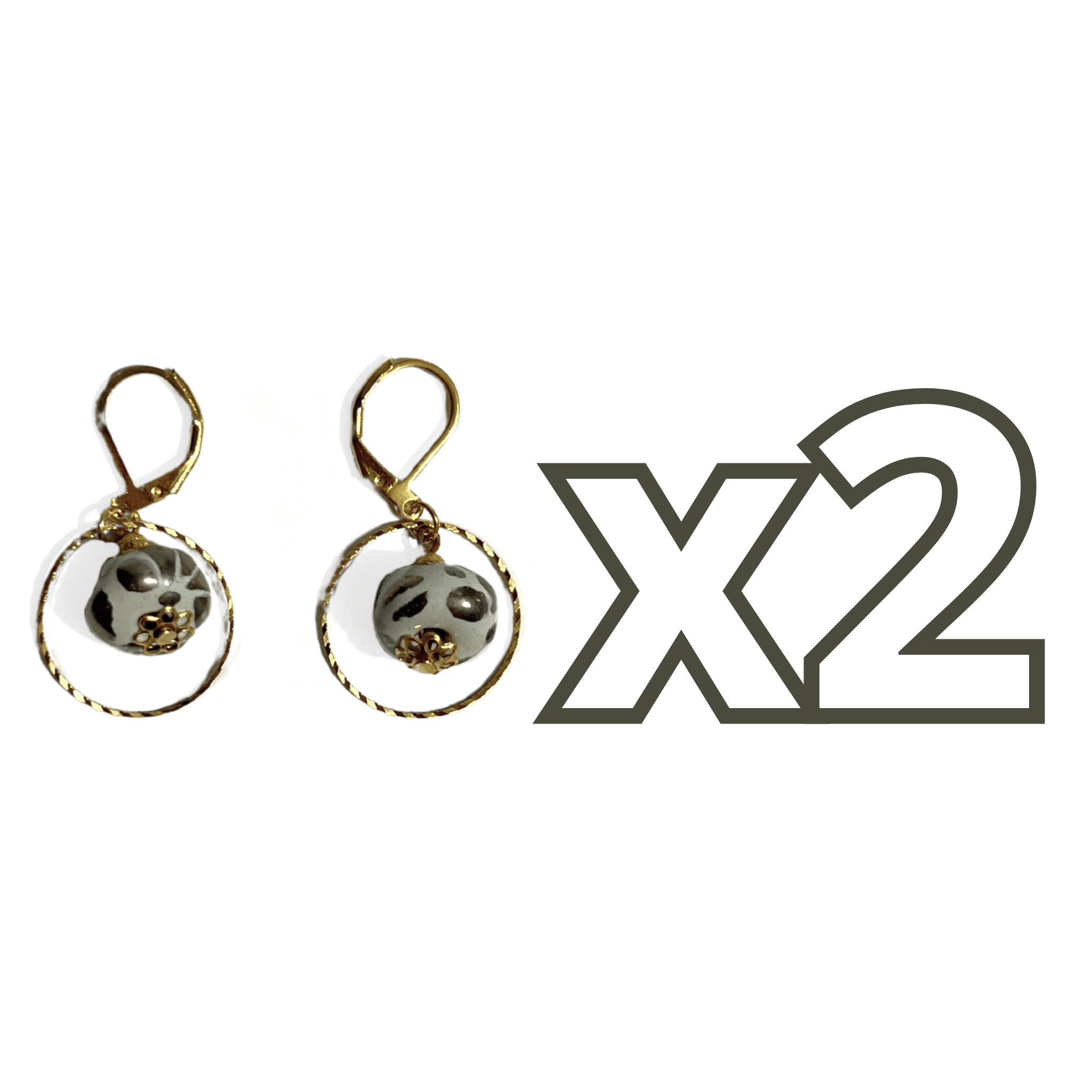 ARETES ARO DONA FONDO TRADICIONAL DESTELLOS DE PLATA