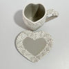 SET TAZA CORAZON CON ASA DE CORAZON FONDO BLANCO MIK CENEFA BLANCO