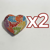 ALHAJERO GRANDE FORMA DE CORAZON FONDO TRADICIONAL MIK MULTICOLORES