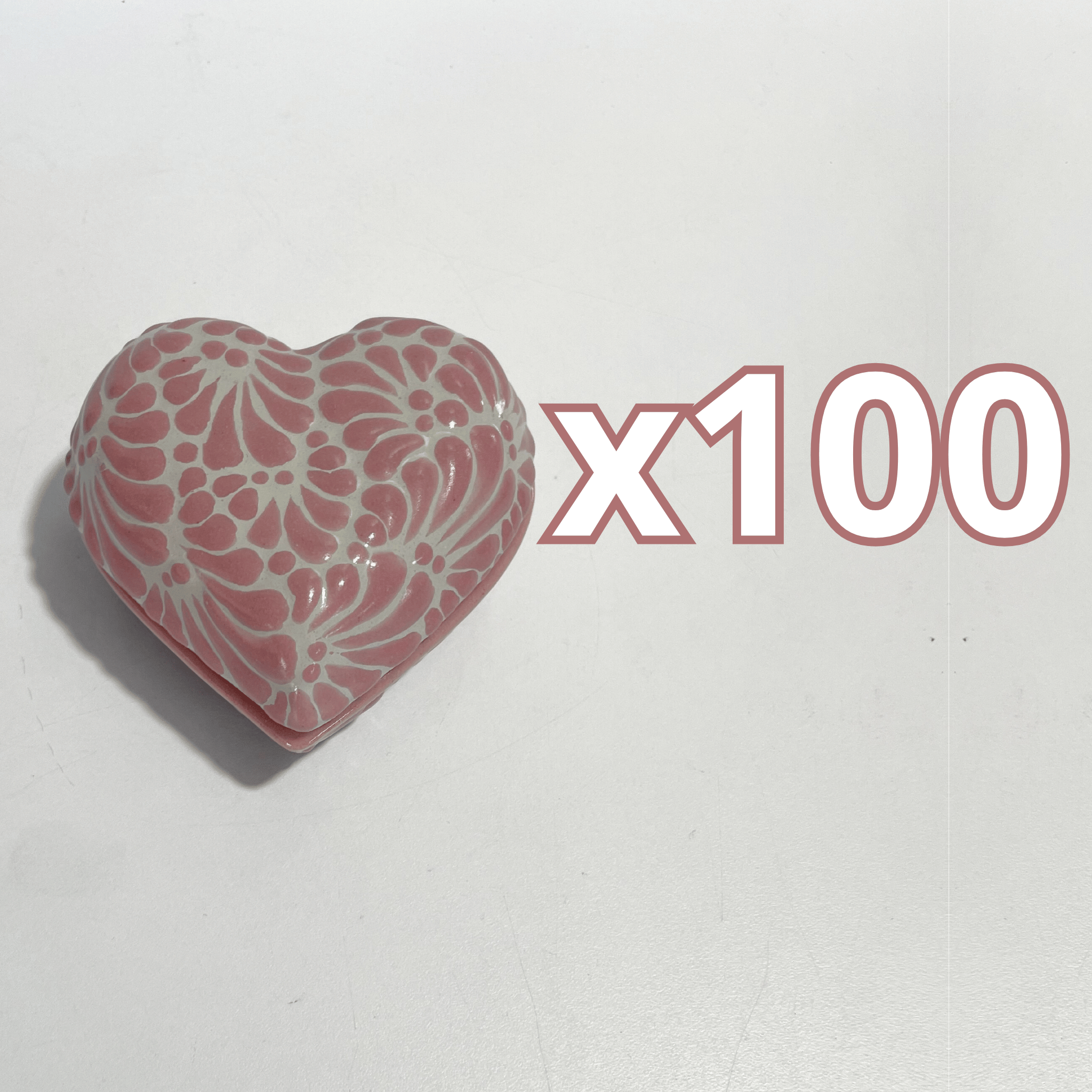 ALHAJERO GRANDE FORMA DE CORAZON FONDO TRADICIONAL MIK ROSA