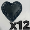 PLATO DE CORAZON 16 CM SUPER BLACK CENEFA MIK