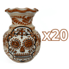 FLORERO ONDAS 15 CM FONDO TRADICIONAL CENEFA TERRACOTA CALAVERA