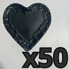 PLATO DE CORAZON 16 CM SUPER BLACK CENEFA MIK