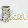 VASOS PARA JARRA FONDO TRADICIONAL MIK BLANCO DESTELLOS DE ORO