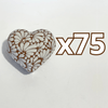 ALHAJERO GRANDE FORMA DE CORAZON FONDO CAFE MIK BLANCO