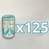 TEQUILERO PERSONALIZADO FONDO BLANCO CENEFA AZUL TURQUESA MI BAUTIZO