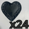 PLATO DE CORAZON 16 CM SUPER BLACK CENEFA MIK