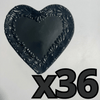 PLATO DE CORAZON 16 CM SUPER BLACK CENEFA MIK