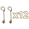 ARETES CADENITA ESFERA FONDO TRADICIONAL DESTELLOS DE ORO