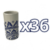 VASOS PARA JARRA FONDO TRADICIONAL CENEFA MANDALA AZUL COBALTO
