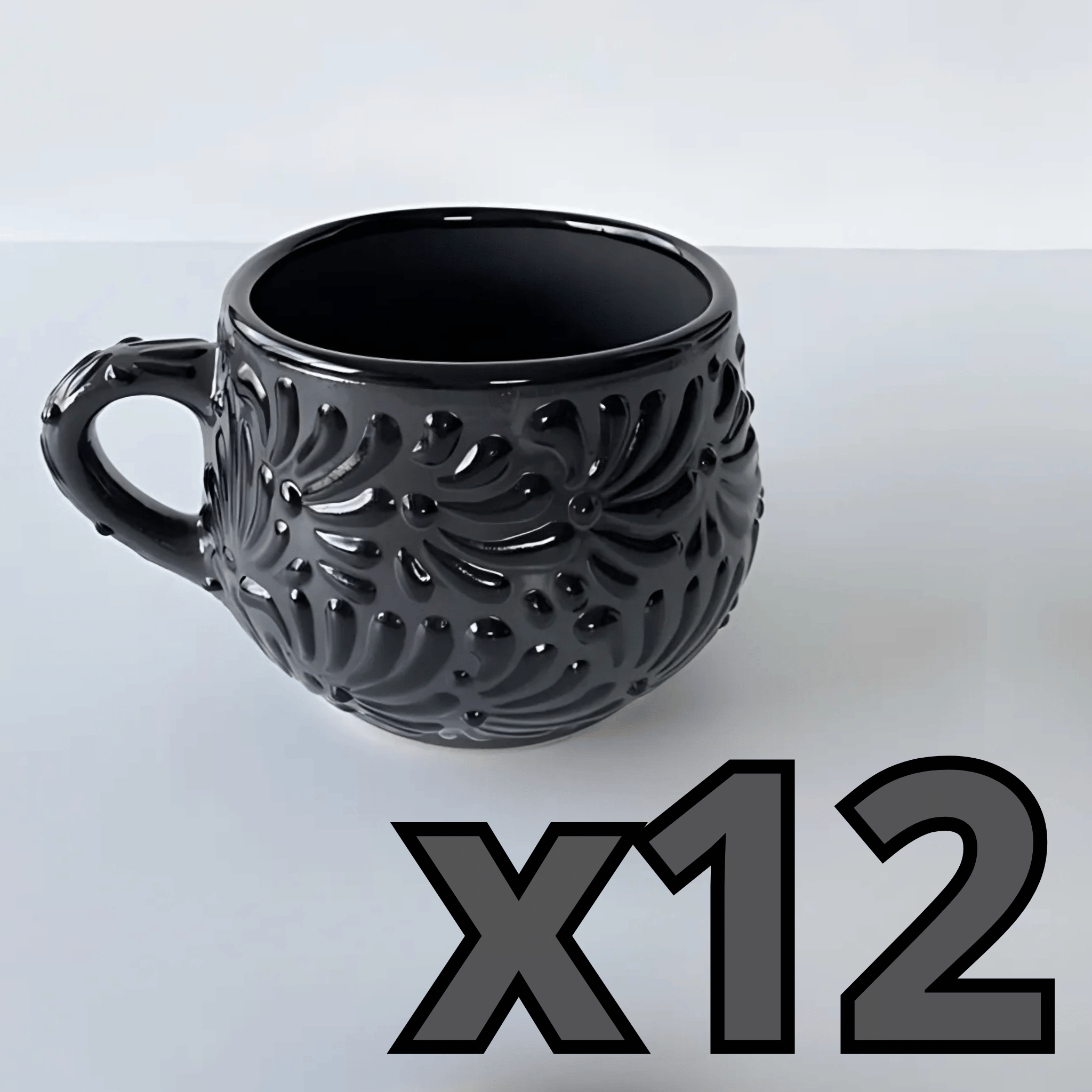 TAZA CHOCOLATERA MEDIANA MIK SUPER BLACK
