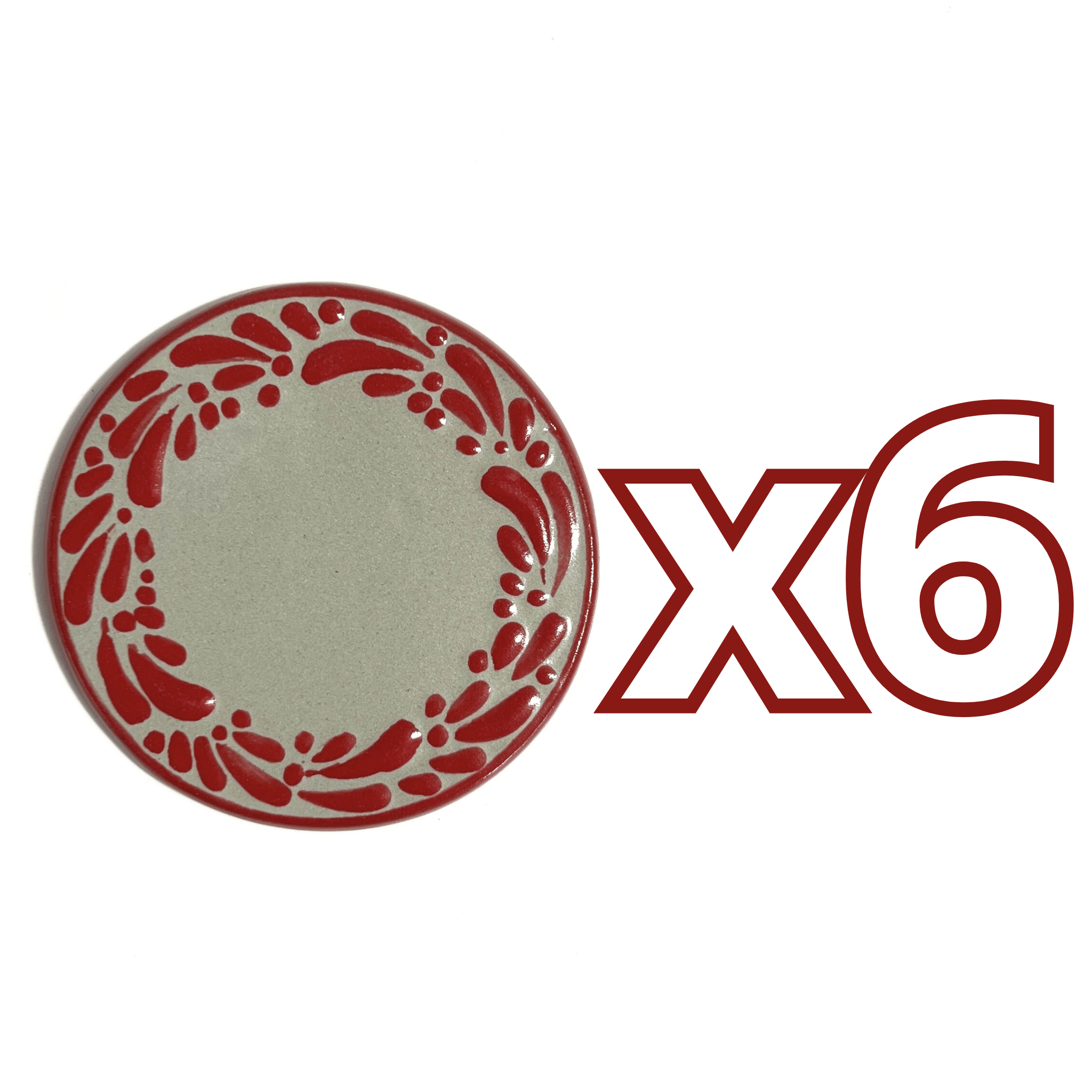 PORTA VASO FONDO TRADICIONAL MIK CENEFA ROJO