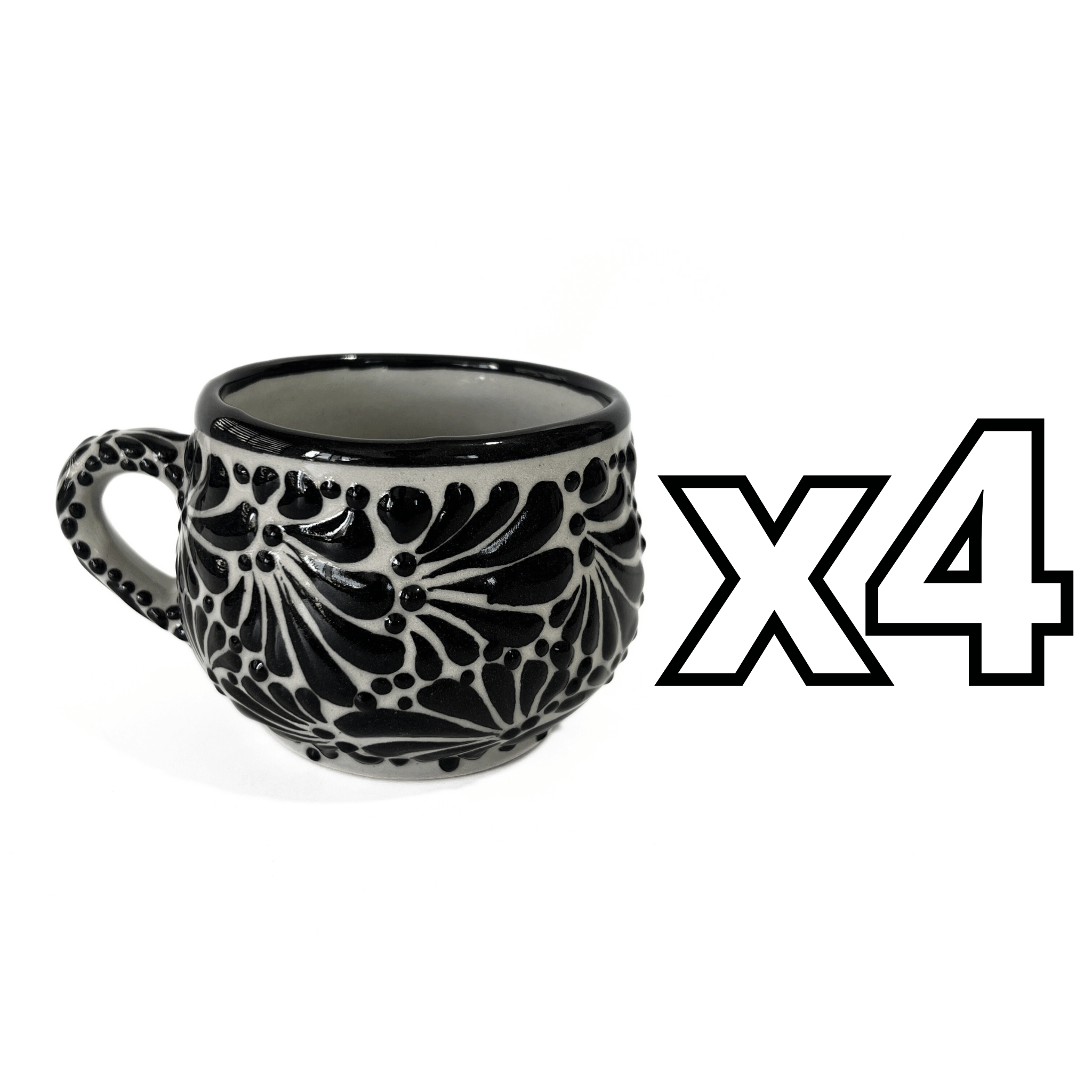 TAZA CHOCOLATERA MEDIANA FONDO TRADICIONAL MIK NEGRO