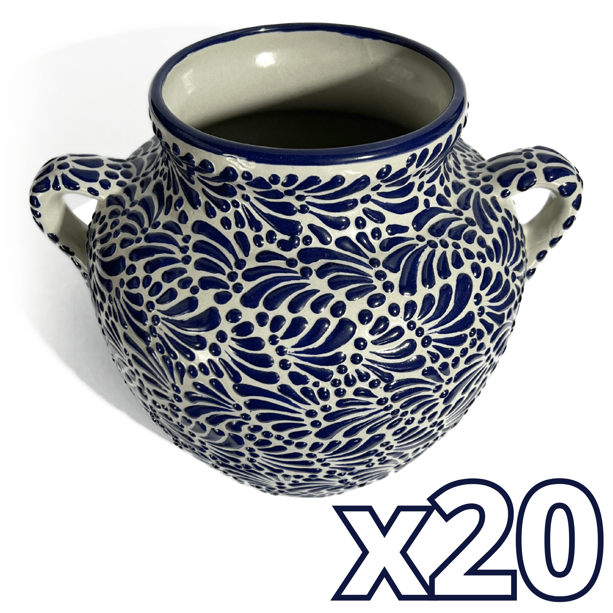 MACETA CUBANA GRANDE FONDO TRADICIONAL MIK AZUL COBALTO