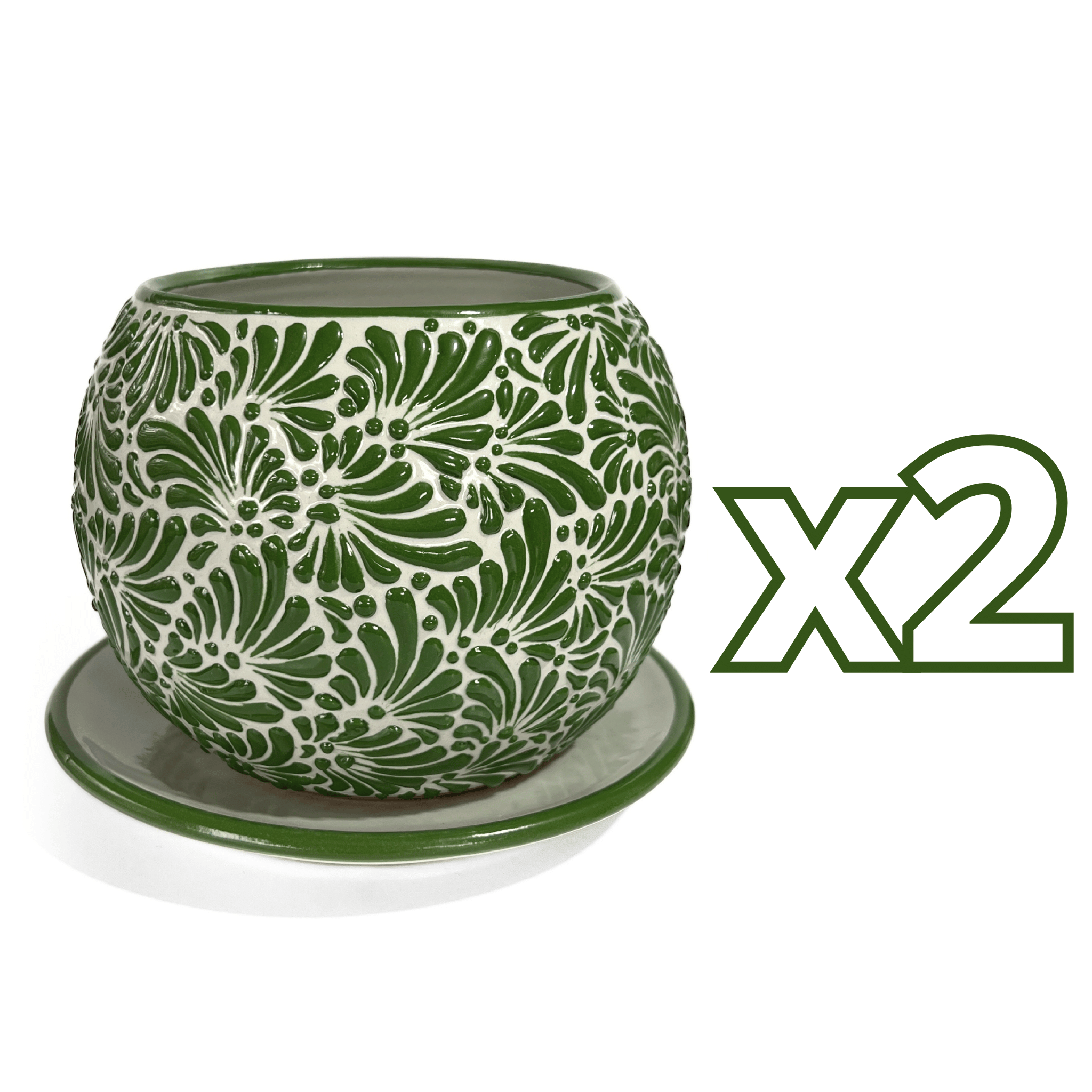 MACETA BULE 15 CM FONDO TRADICIONAL MIK VERDE BANDERA