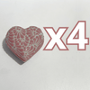 ALHAJERO GRANDE FORMA DE CORAZON FONDO TRADICIONAL MIK ROSA