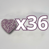 PAQUETE ALHAJERO CHICO FORMA DE CORAZON NO PERSONALIZADO FONDO BLANCO MIK MORADO
